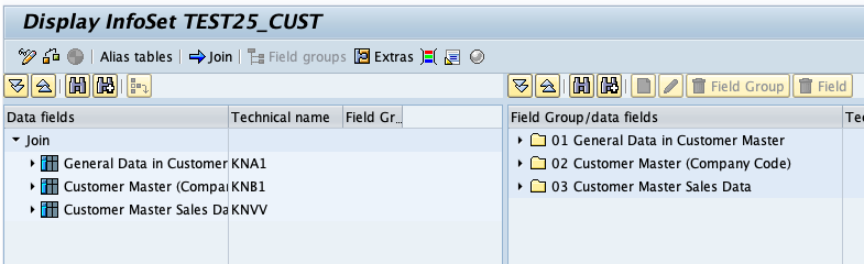 Creating and Managing InfoSets in SAP using SQ02